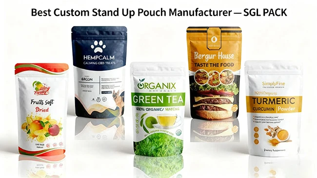Best Custom Stand Up Pouch Manufacturer — SGL PACK