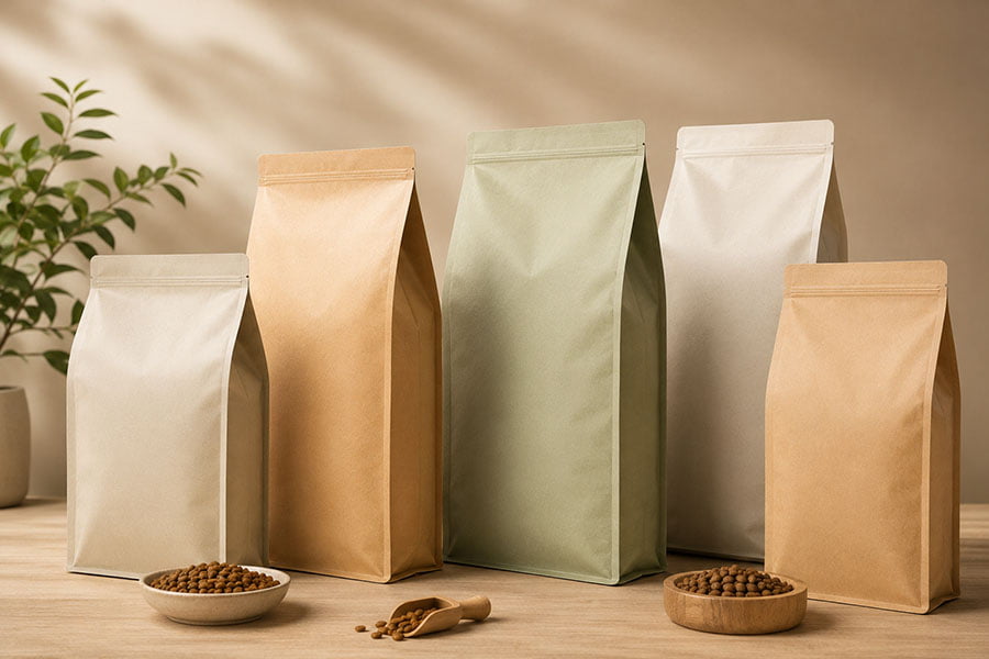 Flat Bottom Bag for Dry Food
