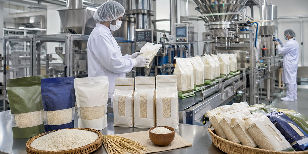 Premium Rice Packaging and Grain Storage