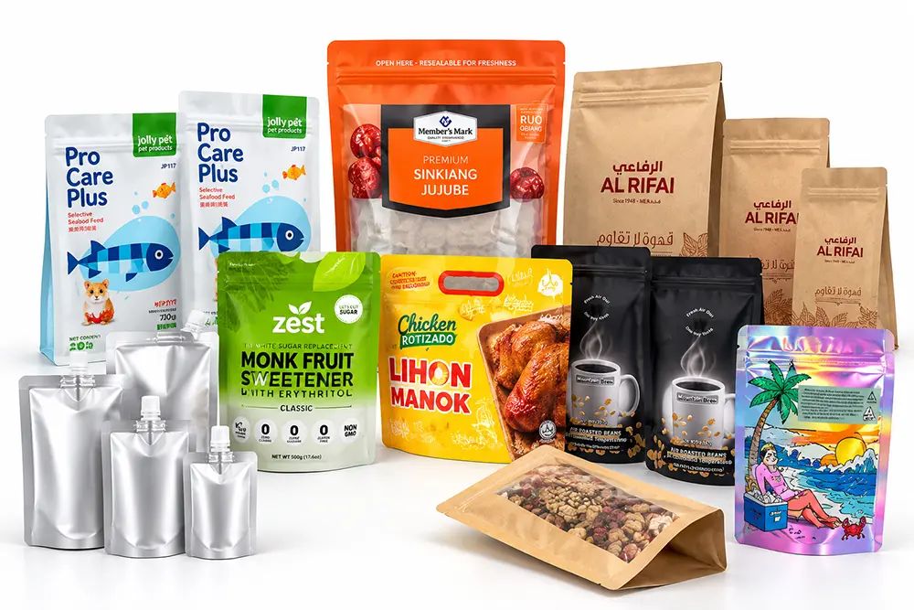 SGL Packaging custom printed plastic packaging bags including food packaging and coffee packaging pouches